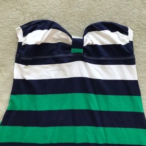 Strapless Tommy Bahama striped dress